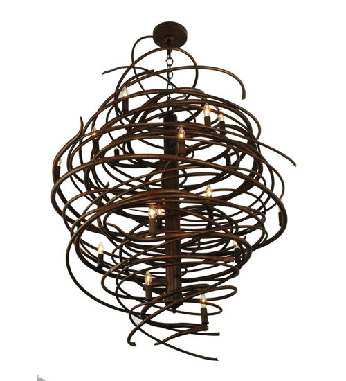 Meyda Tiffany Cyclone 116006 Chandelier Light - Rust,Antique