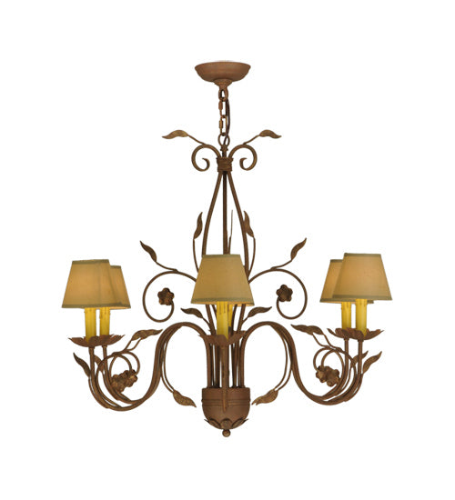 Meyda Tiffany Bordeaux 116650 Chandelier Light - Rust