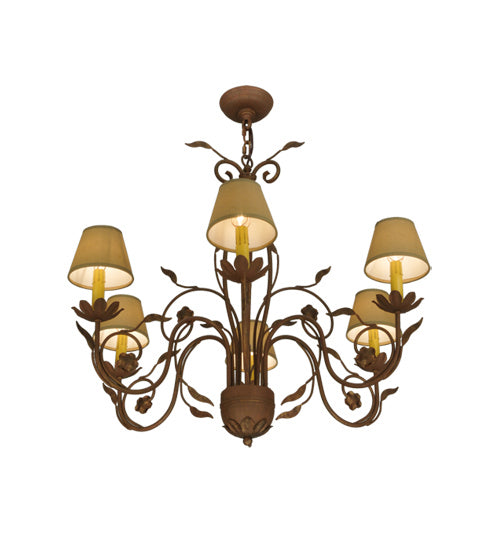 Meyda Tiffany Bordeaux 116650 Chandelier Light - Rust