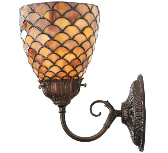 Meyda Tiffany Clover 20105 Wall Light - Mahogany Bronze