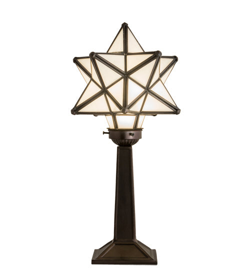 Meyda Tiffany Lighting 18473 Moravian Star One Light Accent Lamp Lamp Bronze / Dark