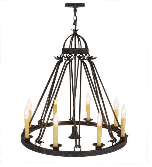 Meyda Tiffany Lakeshore 117730 Chandelier Light - Timeless Bronze