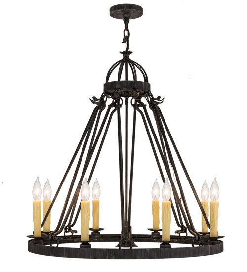 Meyda Tiffany Lakeshore 117730 Chandelier Light - Timeless Bronze