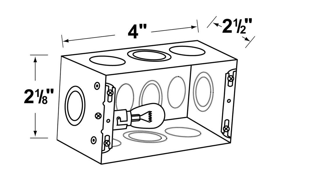 Corona Lighting CX-731B  Box Without Lamp Utility Light White