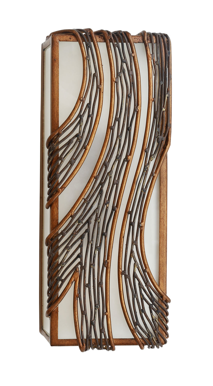 Varaluz Flow 240W02HO Wall Sconce Light - Hammered Ore