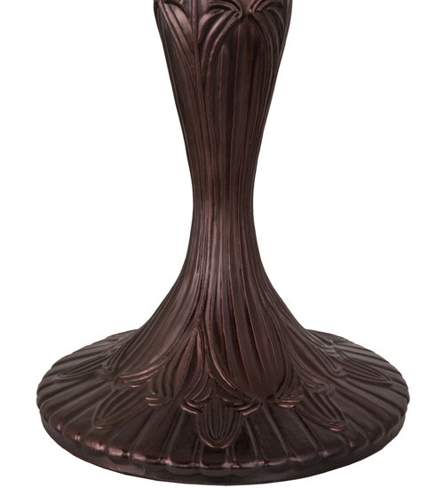 Meyda Tiffany Lighting 156680 Fleur One Light Table Base Lamp Bronze / Dark