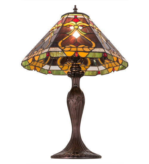 Meyda Tiffany Lighting 162203 Middleton One Light Table Lamp Lamp Bronze / Dark
