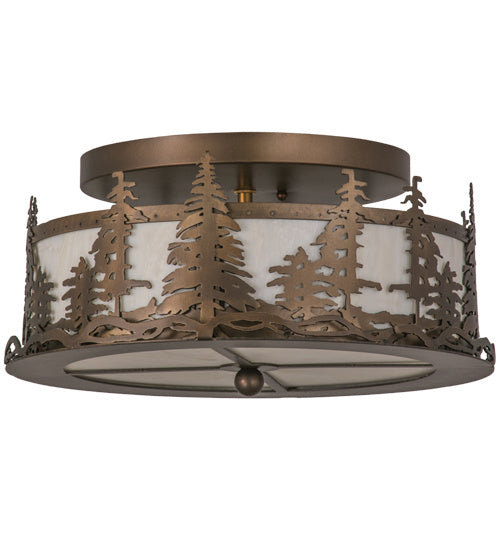 Meyda Tiffany Tall Pines 164390 Ceiling Light - Antique Copper