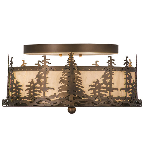 Meyda Tiffany Tall Pines 164390 Ceiling Light - Antique Copper