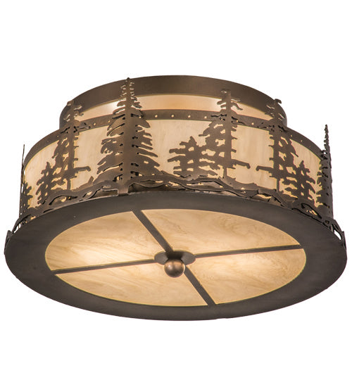 Meyda Tiffany Tall Pines 164390 Ceiling Light - Antique Copper