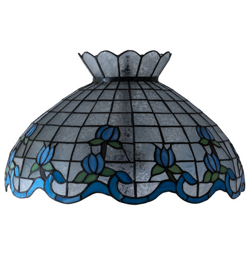 Meyda Tiffany Lighting 14224 Roseborder Shade Lamp Shade Bronze / Dark