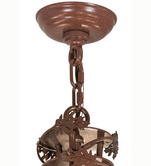 Meyda Tiffany Greenbriar Oak 165172 Chandelier Light - Rust