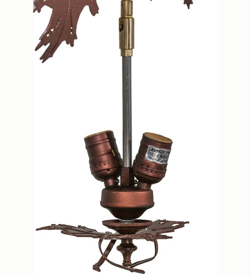 Meyda Tiffany Greenbriar Oak 165172 Chandelier Light - Rust