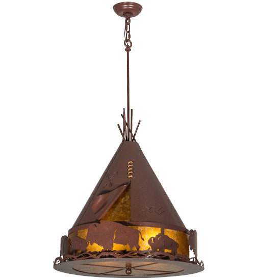 Meyda Tiffany Teepee 50109 Pendant Light - Rust