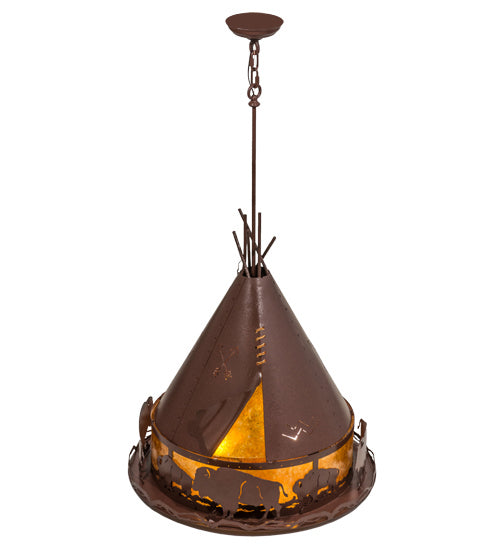 Meyda Tiffany Teepee 50109 Pendant Light - Rust