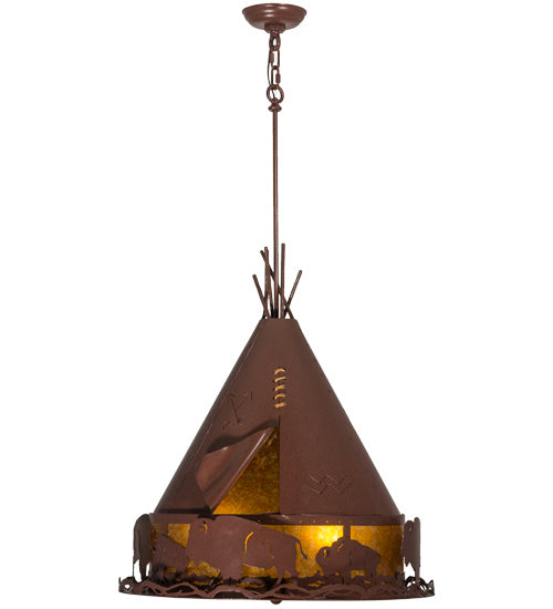 Meyda Tiffany Teepee 50109 Pendant Light - Rust