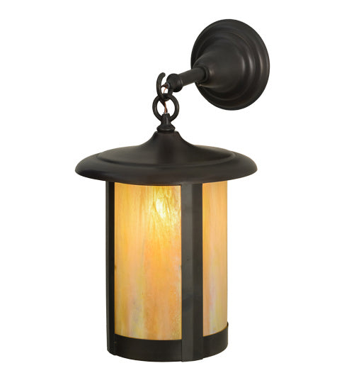 Meyda Tiffany Lighting 3679 Fulton One Light Wall Sconce Outdoor Bronze / Dark