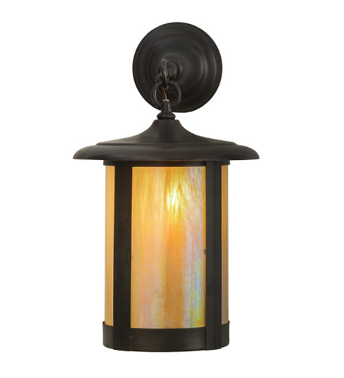 Meyda Tiffany Lighting 3679 Fulton One Light Wall Sconce Outdoor Bronze / Dark