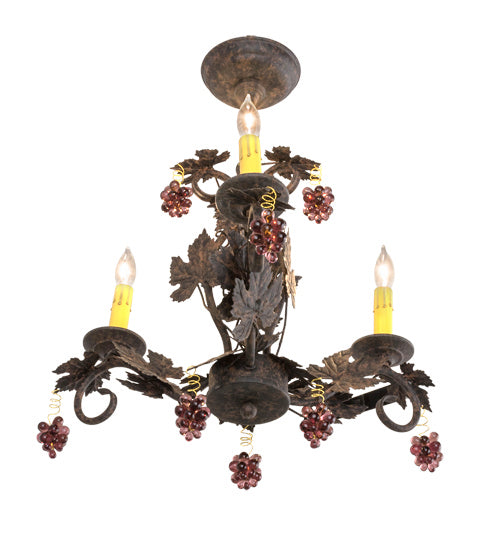 Meyda Tiffany Vineyard 117174 Chandelier Light - Coffee Bean
