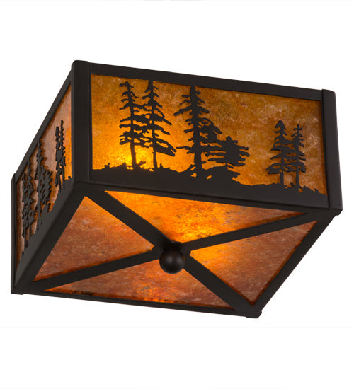 Meyda Tiffany Tall Pines 157088 Ceiling Light - Oil Rubbed Bronze