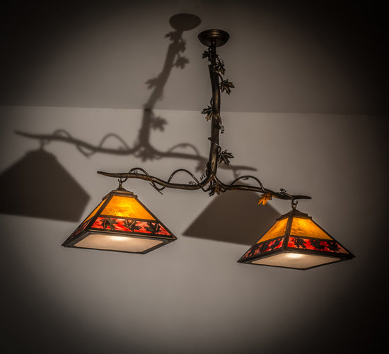 Meyda Tiffany Maple Leaf 158554 Pendant Light - Antique Copper, Burnished
