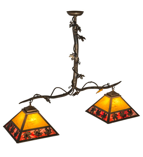 Meyda Tiffany Maple Leaf 158554 Pendant Light - Antique Copper, Burnished