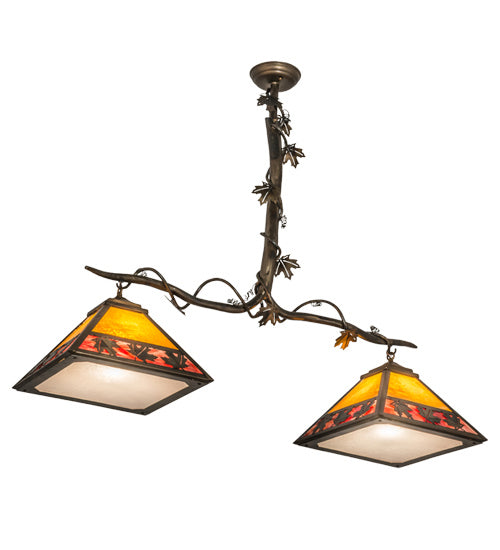 Meyda Tiffany Maple Leaf 158554 Pendant Light - Antique Copper, Burnished