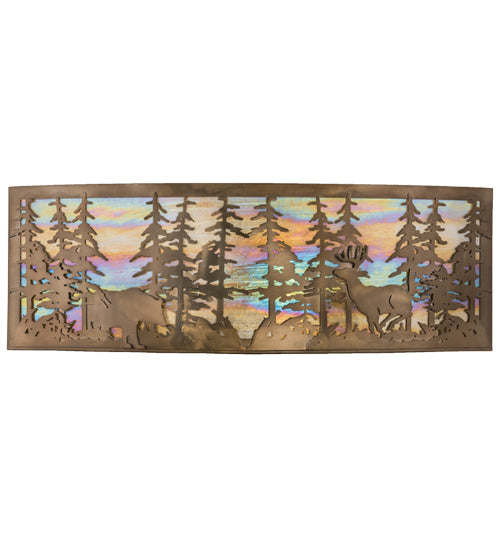 Meyda Tiffany Tall Pines 162578 Bath Vanity Light 36 in. wide - Antique Copper