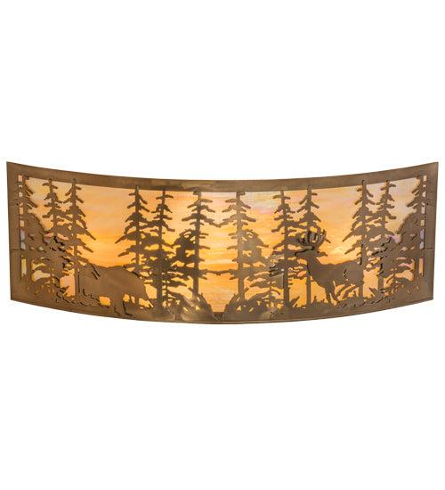 Meyda Tiffany Tall Pines 162578 Bath Vanity Light 36 in. wide - Antique Copper