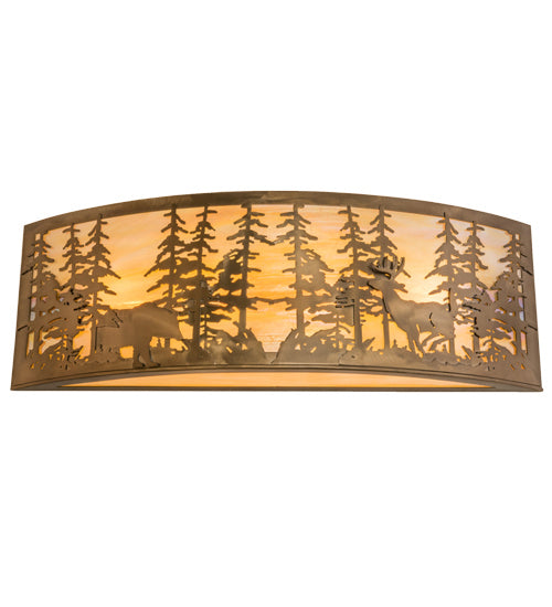 Meyda Tiffany Tall Pines 162578 Bath Vanity Light 36 in. wide - Antique Copper