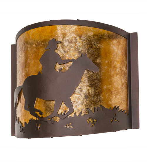 Meyda Tiffany Cowboy 163112 Wall Light - Mahogany Bronze