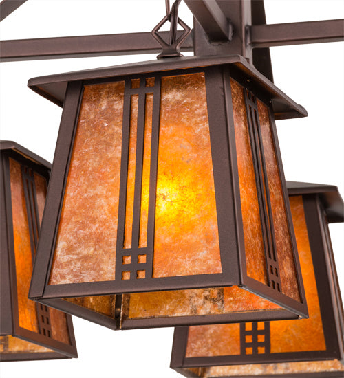 Meyda Tiffany Prairie Loft 163118 Chandelier Light - Mahogany Bronze
