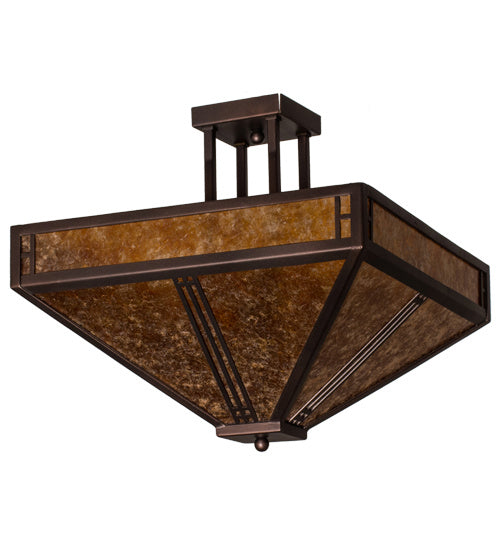 Meyda Tiffany Prairie Loft 163125 Ceiling Light - Mahogany Bronze