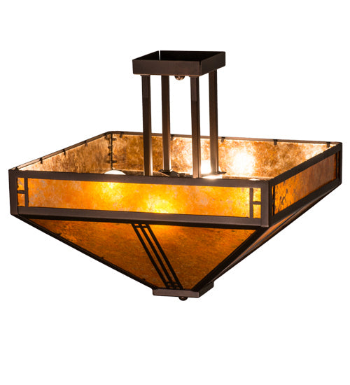 Meyda Tiffany Prairie Loft 163125 Ceiling Light - Mahogany Bronze