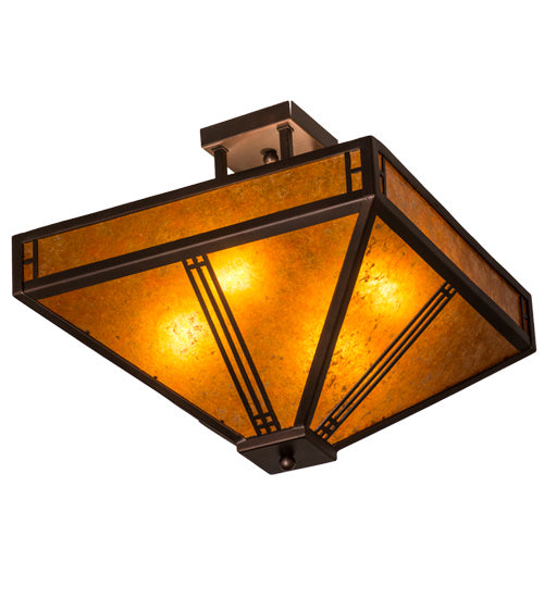 Meyda Tiffany Prairie Loft 163125 Ceiling Light - Mahogany Bronze