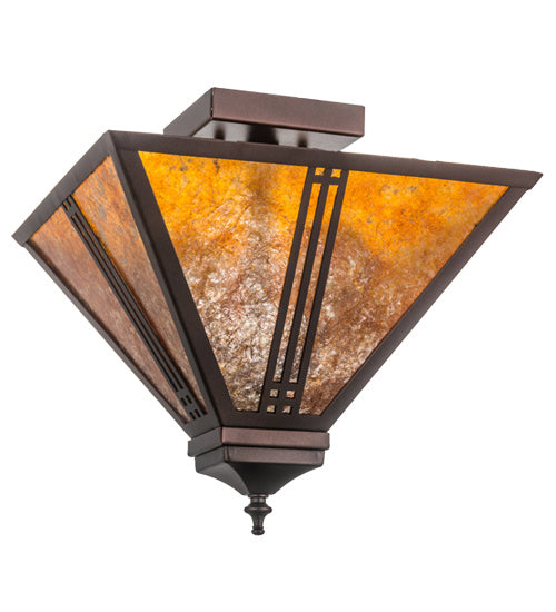 Meyda Tiffany Prairie Loft 163127 Ceiling Light - Mahogany Bronze