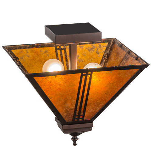 Meyda Tiffany Prairie Loft 163127 Ceiling Light - Mahogany Bronze