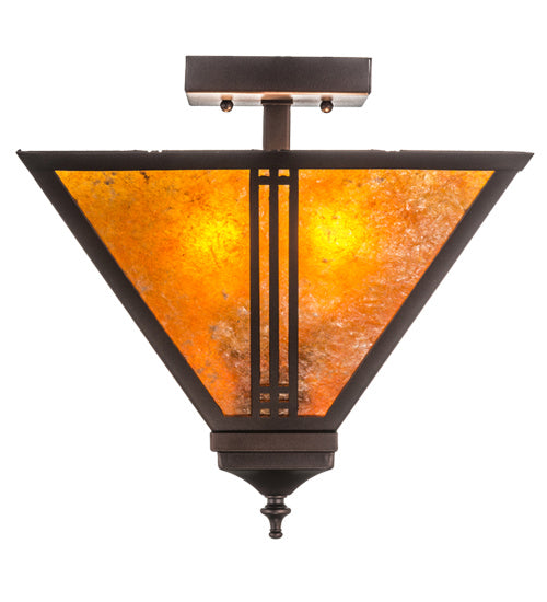 Meyda Tiffany Prairie Loft 163127 Ceiling Light - Mahogany Bronze
