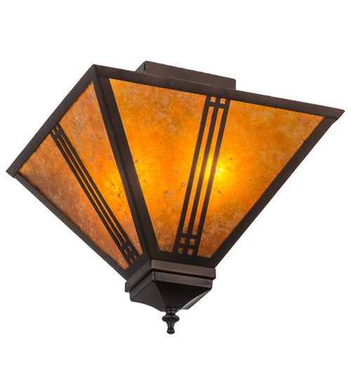 Meyda Tiffany Prairie Loft 163127 Ceiling Light - Mahogany Bronze