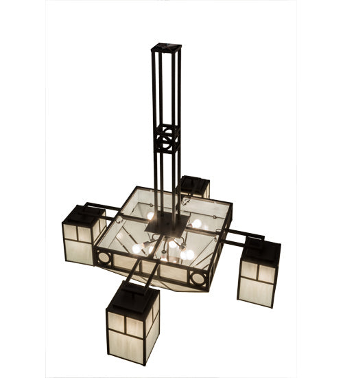 Meyda Tiffany Mission Chic 164027 Chandelier Light - Oil Rubbed Bronze