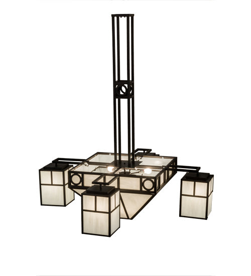 Meyda Tiffany Mission Chic 164027 Chandelier Light - Oil Rubbed Bronze