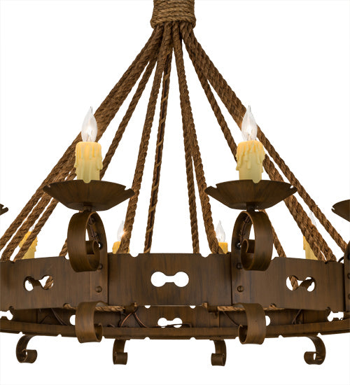 Meyda Tiffany Goulaine Corde 164661 Chandelier Light - Rust,Custom