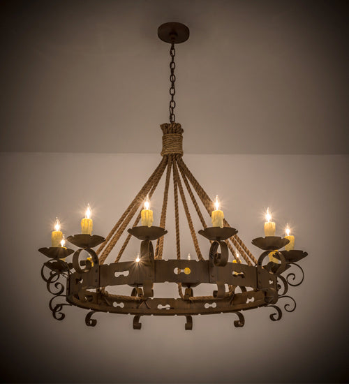Meyda Tiffany Goulaine Corde 164661 Chandelier Light - Rust,Custom