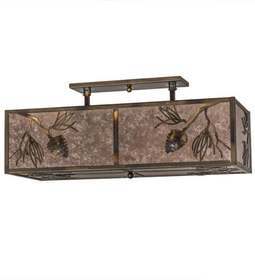 Meyda Tiffany Balsam Pine 164985 Ceiling Light - Antique Copper,Burnished