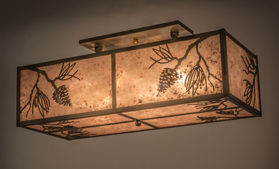 Meyda Tiffany Balsam Pine 164985 Ceiling Light - Antique Copper,Burnished