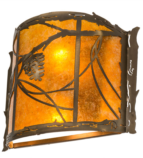 Meyda Tiffany Whispering Pines 165158 Wall Light - Antique Copper