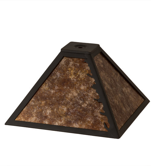 Meyda Tiffany Lighting 165587 Leaf Edge Shade Lamp Shade Bronze / Dark
