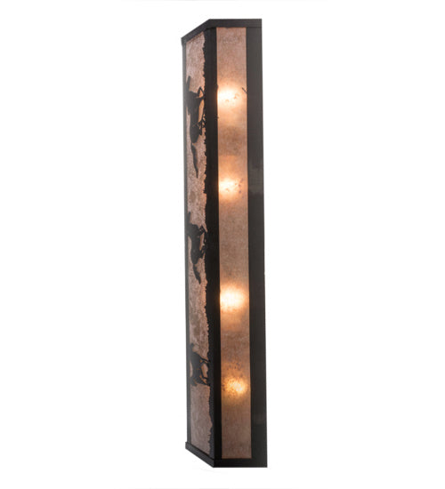 Meyda Tiffany Running Horses 165969 Bath Vanity Light 30 in. wide - Oil Rubbed Bronze