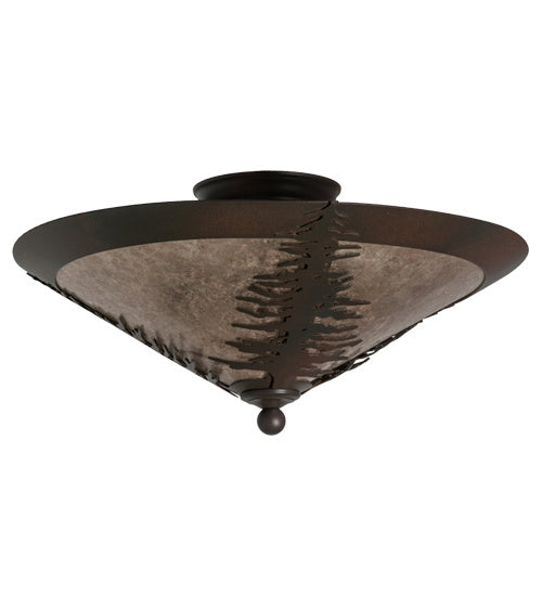 Meyda Tiffany Spruce Tree 166804 Ceiling Light - Rust,Wrought Iron
