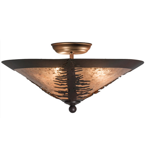 Meyda Tiffany Spruce Tree 166804 Ceiling Light - Rust,Wrought Iron
